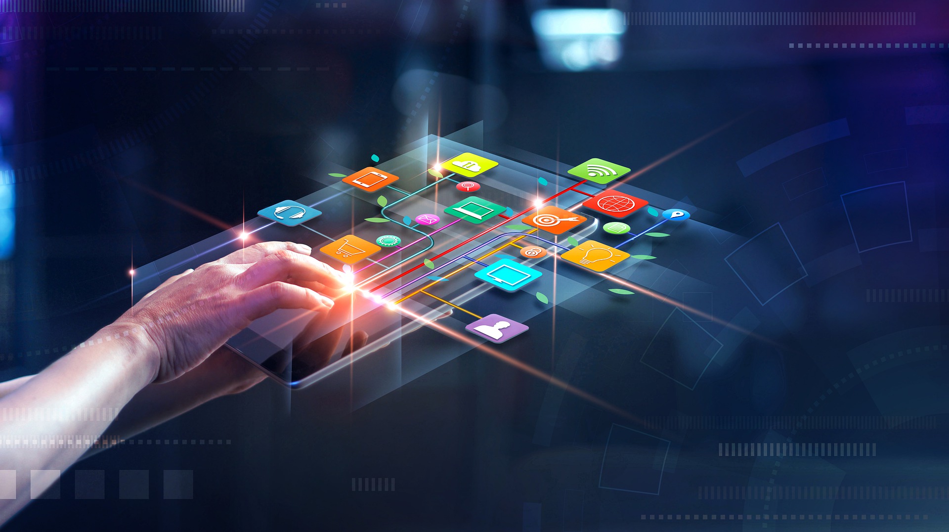 Darstellung eines vernetzten Systems